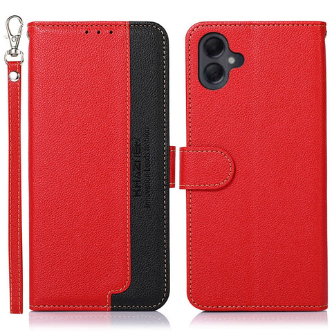 KHAZNEH Litchi Texture Leather RFID Phone Case, For Samsung Galaxy A07 5G/A08 5G, For Samsung Galaxy A17 5G/A18 5G, For Samsung Galaxy A57 5G, For Samsung Galaxy A37 5G, For Samsung Galaxy A27 5G, For Samsung Galaxy A56 5G, For Samsung Galaxy A26 5G   ...