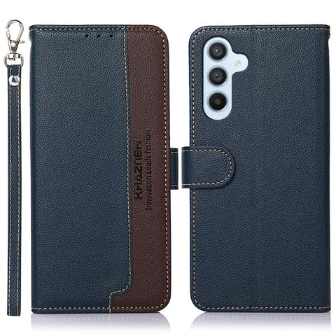 KHAZNEH Litchi Texture Leather RFID Phone Case, For Samsung Galaxy A07 5G/A08 5G, For Samsung Galaxy A17 5G/A18 5G, For Samsung Galaxy A57 5G, For Samsung Galaxy A37 5G, For Samsung Galaxy A27 5G, For Samsung Galaxy A56 5G, For Samsung Galaxy A26 5G   ...