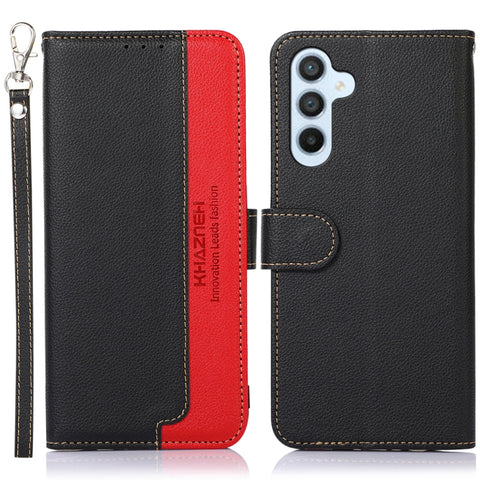 KHAZNEH Litchi Texture Leather RFID Phone Case, For Samsung Galaxy A07 5G/A08 5G, For Samsung Galaxy A17 5G/A18 5G, For Samsung Galaxy A57 5G, For Samsung Galaxy A37 5G, For Samsung Galaxy A27 5G, For Samsung Galaxy A56 5G, For Samsung Galaxy A26 5G   ...