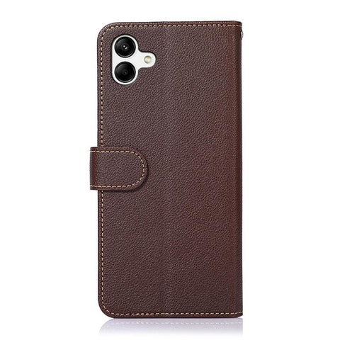 KHAZNEH Litchi Texture Leather RFID Phone Case, For Samsung Galaxy A07 5G/A08 5G, For Samsung Galaxy A17 5G/A18 5G, For Samsung Galaxy A57 5G, For Samsung Galaxy A37 5G, For Samsung Galaxy A27 5G, For Samsung Galaxy A56 5G, For Samsung Galaxy A26 5G   ...