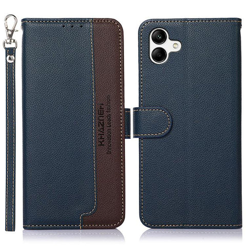 KHAZNEH Litchi Texture Leather RFID Phone Case, For Samsung Galaxy A07 5G/A08 5G, For Samsung Galaxy A17 5G/A18 5G, For Samsung Galaxy A57 5G, For Samsung Galaxy A37 5G, For Samsung Galaxy A27 5G, For Samsung Galaxy A56 5G, For Samsung Galaxy A26 5G   ...