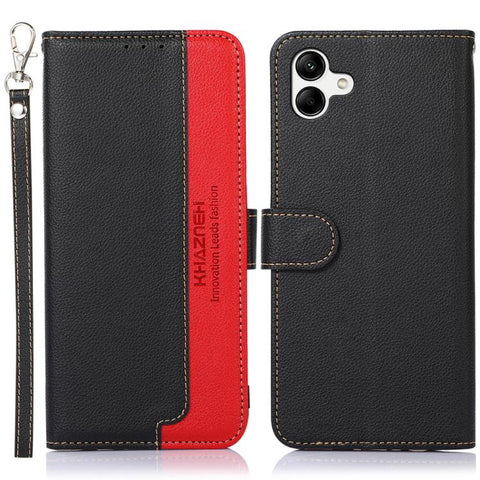 KHAZNEH Litchi Texture Leather RFID Phone Case, For Samsung Galaxy A07 5G/A08 5G, For Samsung Galaxy A17 5G/A18 5G, For Samsung Galaxy A57 5G, For Samsung Galaxy A37 5G, For Samsung Galaxy A27 5G, For Samsung Galaxy A56 5G, For Samsung Galaxy A26 5G   ...