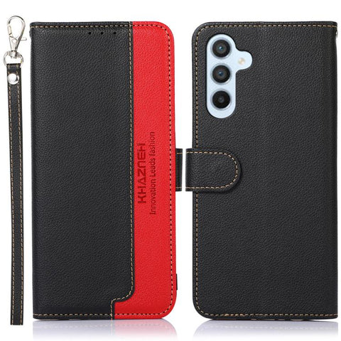 KHAZNEH Litchi Texture Leather RFID Phone Case, For Samsung Galaxy A07 5G/A08 5G, For Samsung Galaxy A17 5G/A18 5G, For Samsung Galaxy A57 5G, For Samsung Galaxy A37 5G, For Samsung Galaxy A27 5G, For Samsung Galaxy A56 5G, For Samsung Galaxy A26 5G   ...