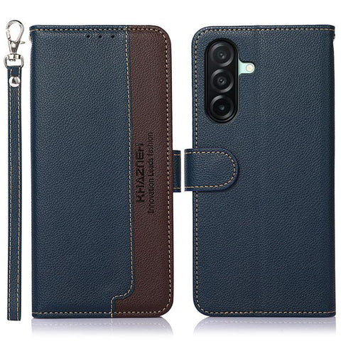 KHAZNEH Litchi Texture Leather RFID Phone Case, For Samsung Galaxy A07 5G/A08 5G, For Samsung Galaxy A17 5G/A18 5G, For Samsung Galaxy A57 5G, For Samsung Galaxy A37 5G, For Samsung Galaxy A27 5G, For Samsung Galaxy A56 5G, For Samsung Galaxy A26 5G   ...