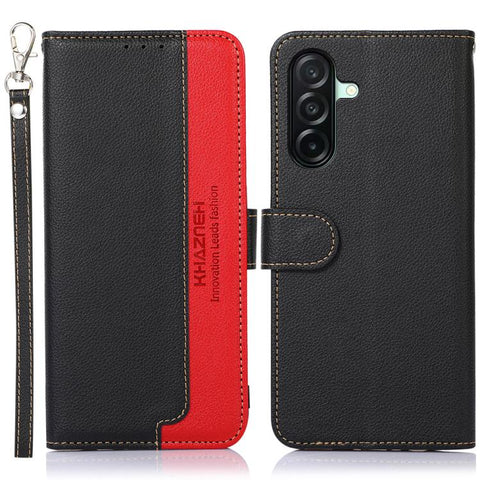 KHAZNEH Litchi Texture Leather RFID Phone Case, For Samsung Galaxy A07 5G/A08 5G, For Samsung Galaxy A17 5G/A18 5G, For Samsung Galaxy A57 5G, For Samsung Galaxy A37 5G, For Samsung Galaxy A27 5G, For Samsung Galaxy A56 5G, For Samsung Galaxy A26 5G   ...