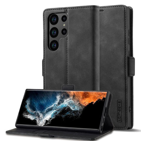 LC.IMEEKE Strong Magnetism Microfiber Leather Phone Case, For Galaxy S26 FE 5G, For Samsung Galaxy S26+ 5G, For Samsung Galaxy S26 Ultra 5G, For Samsung Galaxy S26 5G, For Samsung Galaxy S25 5G, For Samsung Galaxy S25+ 5G, For Samsung Galaxy S25 Ultra ...
