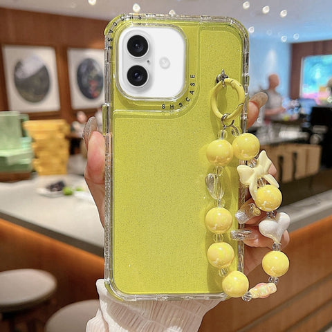 TPU + PC + Glitter Sequins Full Coverage Phone Case with Bracelet, For iPhone 18 Pro / 17 Pro, For iPhone 18 Pro Max / 17 Pro Max, For iPhone 16 Pro Max, For iPhone 16 Pro, For iPhone 16 Plus, For iPhone 16, For iPhone 15 Pro Max, For iPhone 15 Pro    ...