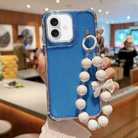 TPU + PC + Glitter Sequins Full Coverage Phone Case with Bracelet, For iPhone 18 Pro / 17 Pro, For iPhone 18 Pro Max / 17 Pro Max, For iPhone 16 Pro Max, For iPhone 16 Pro, For iPhone 16 Plus, For iPhone 16, For iPhone 15 Pro Max, For iPhone 15 Pro    ...