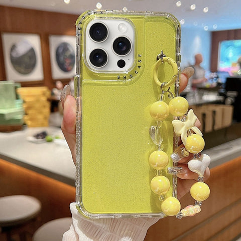 TPU + PC + Glitter Sequins Full Coverage Phone Case with Bracelet, For iPhone 18 Pro / 17 Pro, For iPhone 18 Pro Max / 17 Pro Max, For iPhone 16 Pro Max, For iPhone 16 Pro, For iPhone 16 Plus, For iPhone 16, For iPhone 15 Pro Max, For iPhone 15 Pro    ...