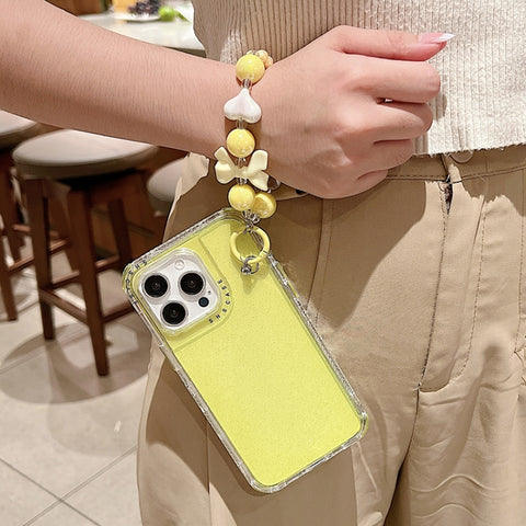 TPU + PC + Glitter Sequins Full Coverage Phone Case with Bracelet, For iPhone 18 Pro / 17 Pro, For iPhone 18 Pro Max / 17 Pro Max, For iPhone 16 Pro Max, For iPhone 16 Pro, For iPhone 16 Plus, For iPhone 16, For iPhone 15 Pro Max, For iPhone 15 Pro    ...