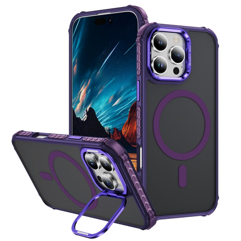Rainbow Series Skin Feel MagSafe Lens Holder Phone Case, For iPhone 16 Pro Max, For iPhone 16 Pro, For iPhone 16 Plus, For iPhone 16, For iPhone 15 Pro Max, For iPhone 15 Pro, For iPhone 15 Plus, For iPhone 15