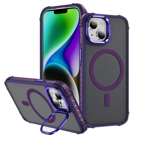 Rainbow Series Skin Feel MagSafe Lens Holder Phone Case, For iPhone 14 Plus, For iPhone 14, For iPhone 14 Pro, For iPhone 14 Pro Max, For iPhone 13, For iPhone 12 Pro Max, For iPhone 12 Pro, For iPhone 11