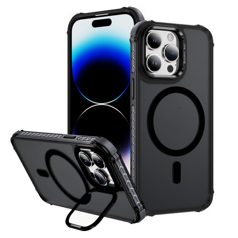 Rainbow Series Skin Feel MagSafe Lens Holder Phone Case, For iPhone 14 Plus, For iPhone 14, For iPhone 14 Pro, For iPhone 14 Pro Max, For iPhone 13, For iPhone 12 Pro Max, For iPhone 12 Pro, For iPhone 11