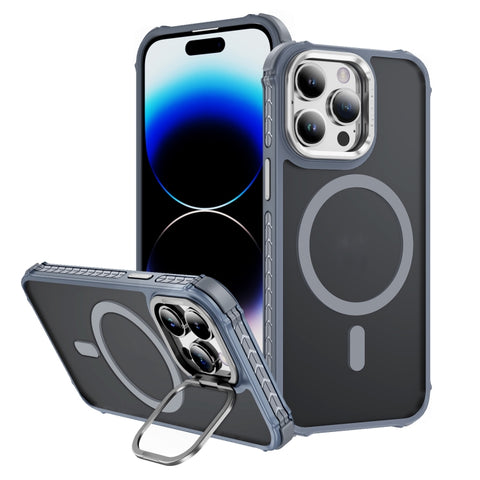 Rainbow Series Skin Feel MagSafe Lens Holder Phone Case, For iPhone 14 Plus, For iPhone 14, For iPhone 14 Pro, For iPhone 14 Pro Max, For iPhone 13, For iPhone 12 Pro Max, For iPhone 12 Pro, For iPhone 11