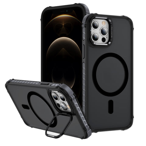 Rainbow Series Skin Feel MagSafe Lens Holder Phone Case, For iPhone 14 Plus, For iPhone 14, For iPhone 14 Pro, For iPhone 14 Pro Max, For iPhone 13, For iPhone 12 Pro Max, For iPhone 12 Pro, For iPhone 11
