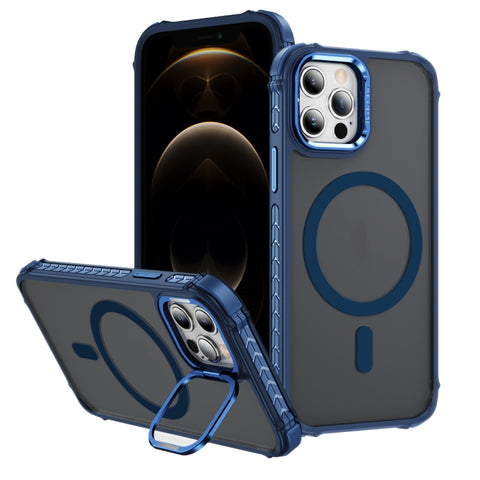 Rainbow Series Skin Feel MagSafe Lens Holder Phone Case, For iPhone 14 Plus, For iPhone 14, For iPhone 14 Pro, For iPhone 14 Pro Max, For iPhone 13, For iPhone 12 Pro Max, For iPhone 12 Pro, For iPhone 11