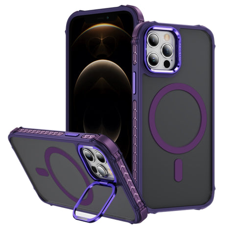 Rainbow Series Skin Feel MagSafe Lens Holder Phone Case, For iPhone 14 Plus, For iPhone 14, For iPhone 14 Pro, For iPhone 14 Pro Max, For iPhone 13, For iPhone 12 Pro Max, For iPhone 12 Pro, For iPhone 11