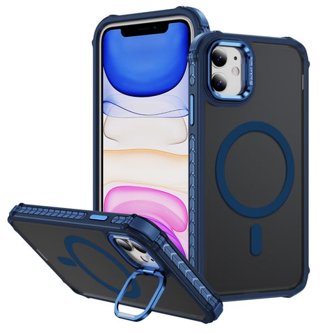 Rainbow Series Skin Feel MagSafe Lens Holder Phone Case, For iPhone 14 Plus, For iPhone 14, For iPhone 14 Pro, For iPhone 14 Pro Max, For iPhone 13, For iPhone 12 Pro Max, For iPhone 12 Pro, For iPhone 11