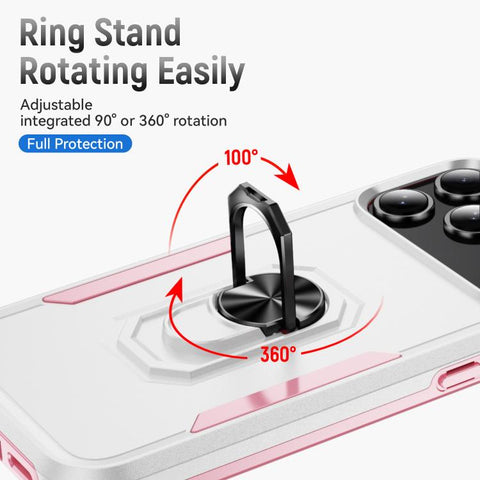 Pioneer Armor Heavy Duty PC + TPU Phone Case with Holder, For iPhone 18 Pro, For iPhone 18 Pro Max, For iPhone 17e / 16e, For iPhone 17 Pro Max, For iPhone 17 Pro