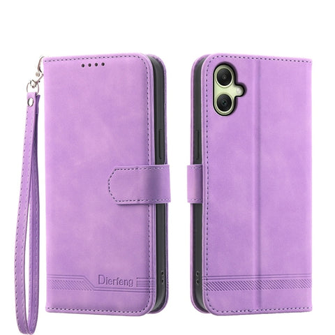 Dierfeng Dream Line TPU Hybrid PU Leather Phone Case, For Samsung Galaxy A57 5G, For Samsung Galaxy A37 5G, For Galaxy A27 5G, For Samsung Galaxy A26 5G / A16 / A17 4G, For Samsung Galaxy A06 4G / 5G / A07 4G, For Samsung Galaxy M35