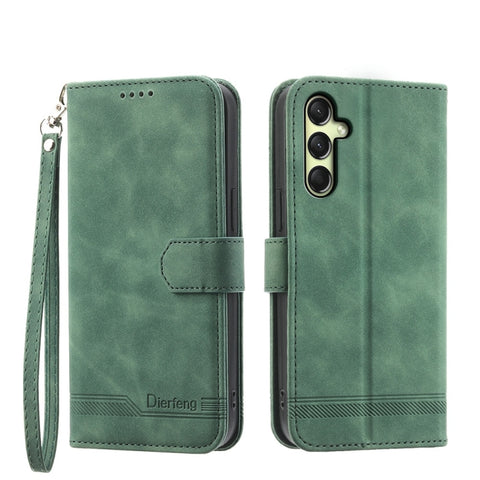 Dierfeng Dream Line TPU Hybrid PU Leather Phone Case, For Samsung Galaxy A57 5G, For Samsung Galaxy A37 5G, For Galaxy A27 5G, For Samsung Galaxy A26 5G / A16 / A17 4G, For Samsung Galaxy A06 4G / 5G / A07 4G, For Samsung Galaxy M35
