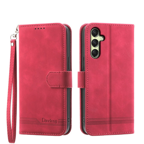 Dierfeng Dream Line TPU Hybrid PU Leather Phone Case, For Samsung Galaxy A57 5G, For Samsung Galaxy A37 5G, For Galaxy A27 5G, For Samsung Galaxy A26 5G / A16 / A17 4G, For Samsung Galaxy A06 4G / 5G / A07 4G, For Samsung Galaxy M35