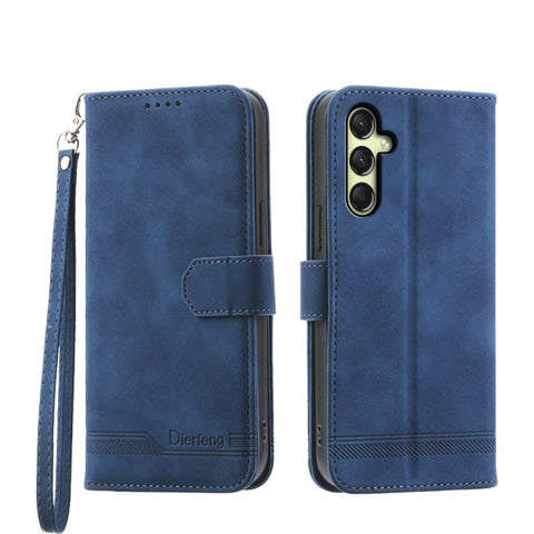 Dierfeng Dream Line TPU Hybrid PU Leather Phone Case, For Samsung Galaxy A57 5G, For Samsung Galaxy A37 5G, For Galaxy A27 5G, For Samsung Galaxy A26 5G / A16 / A17 4G, For Samsung Galaxy A06 4G / 5G / A07 4G, For Samsung Galaxy M35