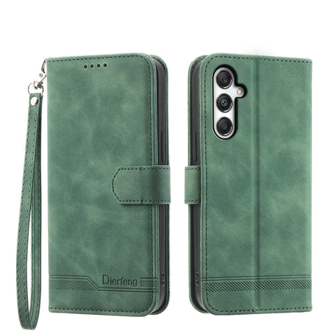 Dierfeng Dream Line TPU Hybrid PU Leather Phone Case, For Samsung Galaxy A57 5G, For Samsung Galaxy A37 5G, For Galaxy A27 5G, For Samsung Galaxy A26 5G / A16 / A17 4G, For Samsung Galaxy A06 4G / 5G / A07 4G, For Samsung Galaxy M35