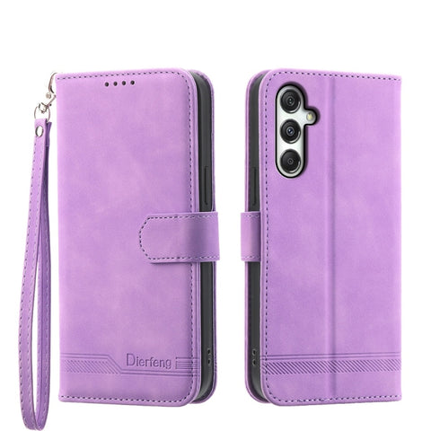 Dierfeng Dream Line TPU Hybrid PU Leather Phone Case, For Samsung Galaxy A57 5G, For Samsung Galaxy A37 5G, For Galaxy A27 5G, For Samsung Galaxy A26 5G / A16 / A17 4G, For Samsung Galaxy A06 4G / 5G / A07 4G, For Samsung Galaxy M35