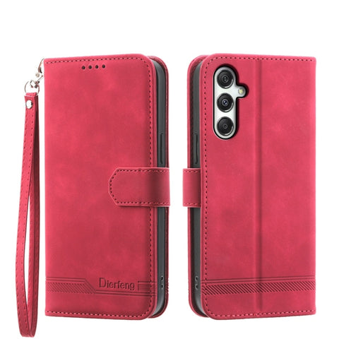Dierfeng Dream Line TPU Hybrid PU Leather Phone Case, For Samsung Galaxy A57 5G, For Samsung Galaxy A37 5G, For Galaxy A27 5G, For Samsung Galaxy A26 5G / A16 / A17 4G, For Samsung Galaxy A06 4G / 5G / A07 4G, For Samsung Galaxy M35