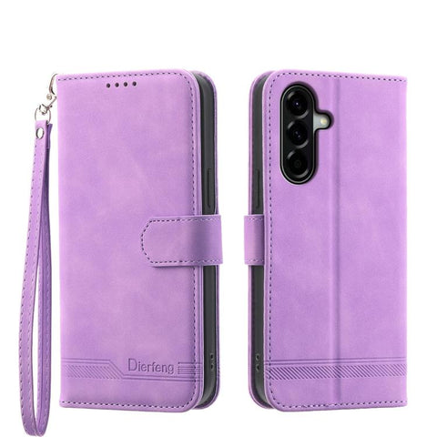 Dierfeng Dream Line TPU Hybrid PU Leather Phone Case, For Samsung Galaxy A57 5G, For Samsung Galaxy A37 5G, For Galaxy A27 5G, For Samsung Galaxy A26 5G / A16 / A17 4G, For Samsung Galaxy A06 4G / 5G / A07 4G, For Samsung Galaxy M35