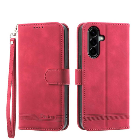 Dierfeng Dream Line TPU Hybrid PU Leather Phone Case, For Samsung Galaxy A57 5G, For Samsung Galaxy A37 5G, For Galaxy A27 5G, For Samsung Galaxy A26 5G / A16 / A17 4G, For Samsung Galaxy A06 4G / 5G / A07 4G, For Samsung Galaxy M35