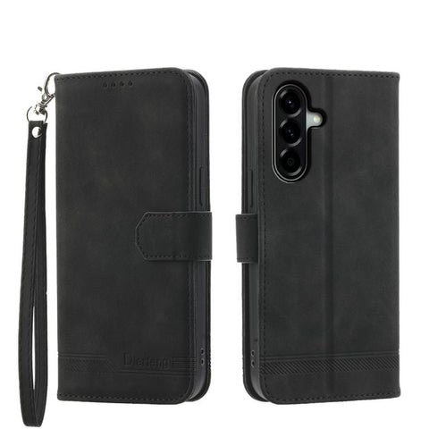 Dierfeng Dream Line TPU Hybrid PU Leather Phone Case, For Samsung Galaxy A57 5G, For Samsung Galaxy A37 5G, For Galaxy A27 5G, For Samsung Galaxy A26 5G / A16 / A17 4G, For Samsung Galaxy A06 4G / 5G / A07 4G, For Samsung Galaxy M35