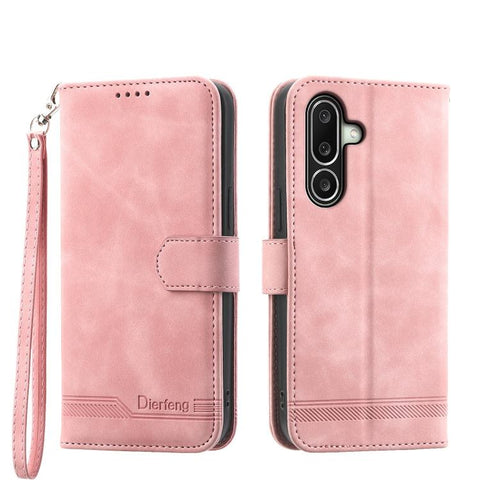 Dierfeng Dream Line TPU Hybrid PU Leather Phone Case, For Samsung Galaxy A57 5G, For Samsung Galaxy A37 5G, For Galaxy A27 5G, For Samsung Galaxy A26 5G / A16 / A17 4G, For Samsung Galaxy A06 4G / 5G / A07 4G, For Samsung Galaxy M35