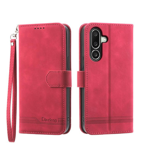 Dierfeng Dream Line TPU Hybrid PU Leather Phone Case, For Samsung Galaxy A57 5G, For Samsung Galaxy A37 5G, For Galaxy A27 5G, For Samsung Galaxy A26 5G / A16 / A17 4G, For Samsung Galaxy A06 4G / 5G / A07 4G, For Samsung Galaxy M35