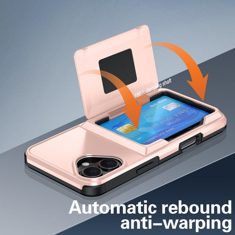 Card Slot Holder Phone Case, For iPhone 18 Pro, For iPhone 18 Pro Max, For iPhone 17 Pro Max, For iPhone 17 Pro, For iPhone Air, For iPhone 16 Pro Max, For iPhone 16 Pro, For iPhone 16 Plus