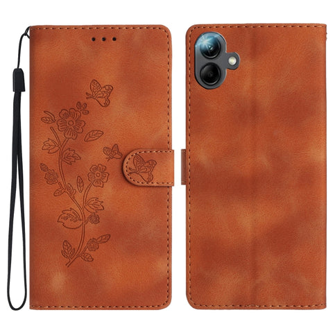Flower Butterfly Embossing Pattern Leather Phone Case, For Samsung Galaxy A57 5G, For Samsung Galaxy A37 5G, For Samsung Galaxy A07 5G, For Samsung Galaxy A17 5G, For Samsung Galaxy A16 5G, For Samsung Galaxy A06 4G