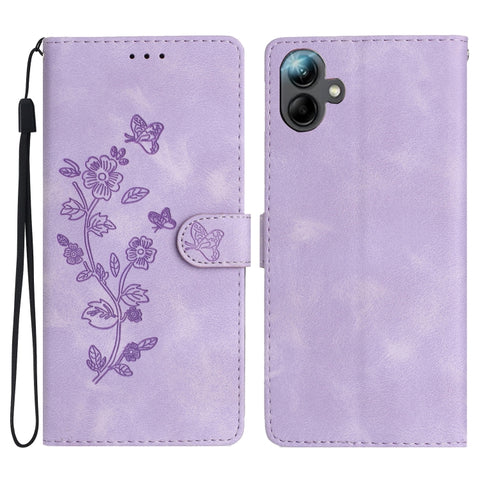 Flower Butterfly Embossing Pattern Leather Phone Case, For Samsung Galaxy A57 5G, For Samsung Galaxy A37 5G, For Samsung Galaxy A07 5G, For Samsung Galaxy A17 5G, For Samsung Galaxy A16 5G, For Samsung Galaxy A06 4G