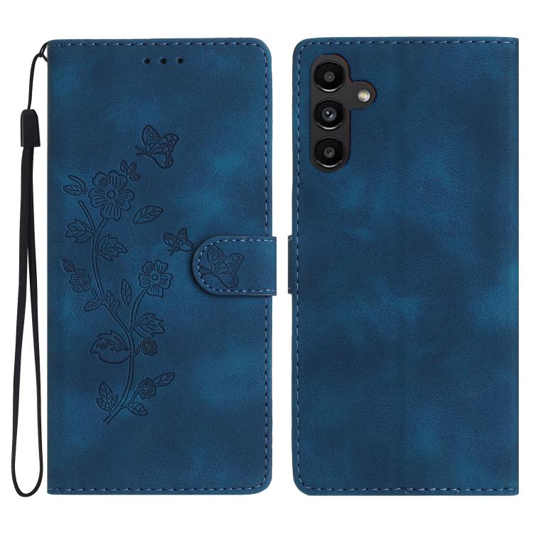 Flower Butterfly Embossing Pattern Leather Phone Case, For Samsung Galaxy A57 5G, For Samsung Galaxy A37 5G, For Samsung Galaxy A07 5G, For Samsung Galaxy A17 5G, For Samsung Galaxy A16 5G, For Samsung Galaxy A06 4G