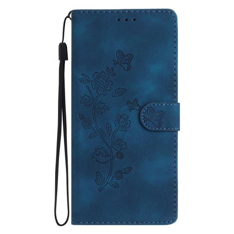 Flower Butterfly Embossing Pattern Leather Phone Case, For Samsung Galaxy A57 5G, For Samsung Galaxy A37 5G, For Samsung Galaxy A07 5G, For Samsung Galaxy A17 5G, For Samsung Galaxy A16 5G, For Samsung Galaxy A06 4G