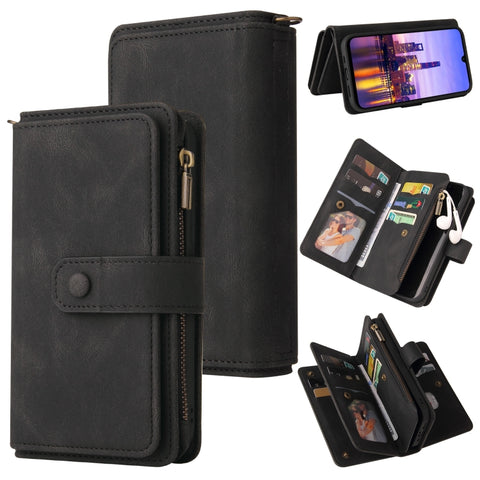 Skin Feel Multi Card Slots Zipper Wallet Leather Phone Case, For Galaxy A27 5G, For Samsung Galaxy A16 5G, For Samsung Galaxy A06 4G