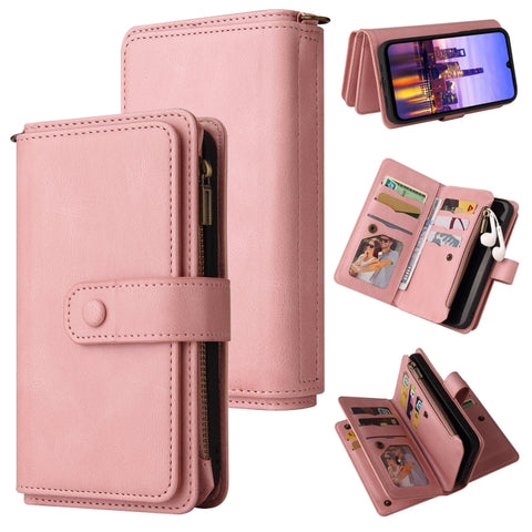 Skin Feel Multi Card Slots Zipper Wallet Leather Phone Case, For Galaxy A27 5G, For Samsung Galaxy A16 5G, For Samsung Galaxy A06 4G