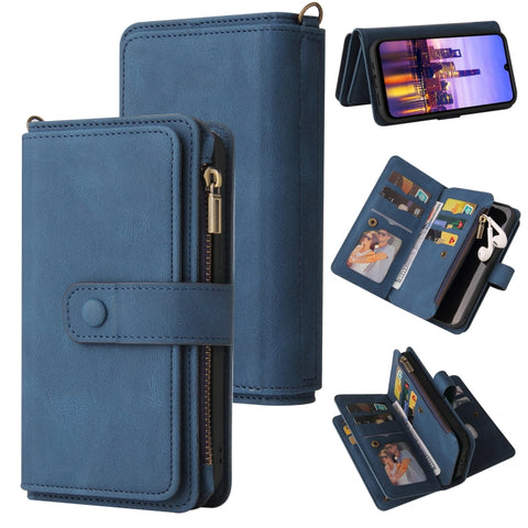 Skin Feel Multi Card Slots Zipper Wallet Leather Phone Case, For Galaxy A27 5G, For Samsung Galaxy A16 5G, For Samsung Galaxy A06 4G