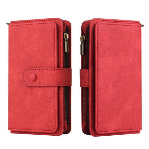 Skin Feel Multi Card Slots Zipper Wallet Leather Phone Case, For Galaxy A27 5G, For Samsung Galaxy A16 5G, For Samsung Galaxy A06 4G