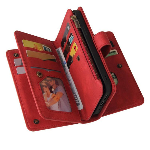 Skin Feel Multi Card Slots Zipper Wallet Leather Phone Case, For Galaxy A27 5G, For Samsung Galaxy A16 5G, For Samsung Galaxy A06 4G