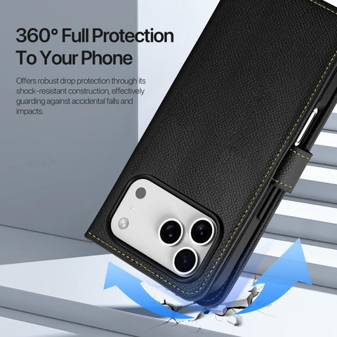 DUX DUCIS Lawa Series 2 in 1 Wallet Zipper Detachable MagSafe Phone Case with Lanyard, For iPhone 18 Pro, For iPhone 18 Pro Max, For iPhone 17e / 16e, For iPhone 17 Pro Max, For iPhone 17 Pro, For iPhone 17, For iPhone Air, For iPhone 16 Pro Max       ...