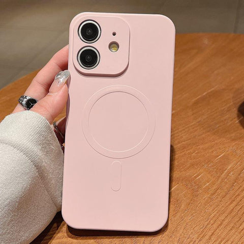 Solid Color Liquid Silicone MagSafe Magnetic Phone Case, For iPhone 11, For iPhone 11 Pro