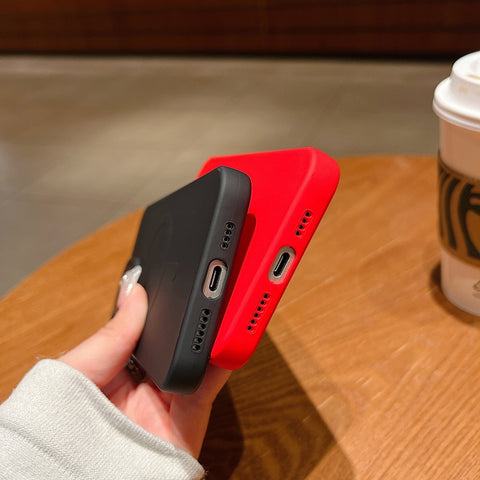 Solid Color Liquid Silicone MagSafe Magnetic Phone Case, For iPhone 15 Pro Max, For iPhone 15 Pro, For iPhone 15 Plus