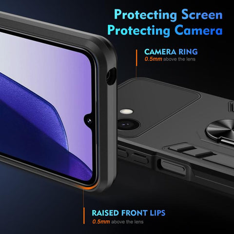 Shockproof Metal Ring Holder Phone Case, For Samsung Galaxy S26+ 5G, For Samsung Galaxy S26 Ultra 5G, For Samsung Galaxy S26 5G, For Samsung Galaxy S24 FE 5G