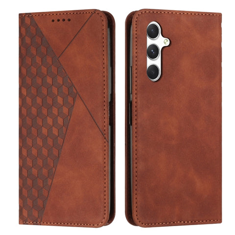 Diamond Splicing Skin Feel Magnetic Leather Phone Case, For Samsung Galaxy A57 5G, For Galaxy A27 5G, For Samsung Galaxy A07 4G, For Samsung Galaxy A17 / A26 5G, For Samsung Galaxy A56 5G, For Samsung Galaxy A36 5G, For Samsung Galaxy A16 5G           ...